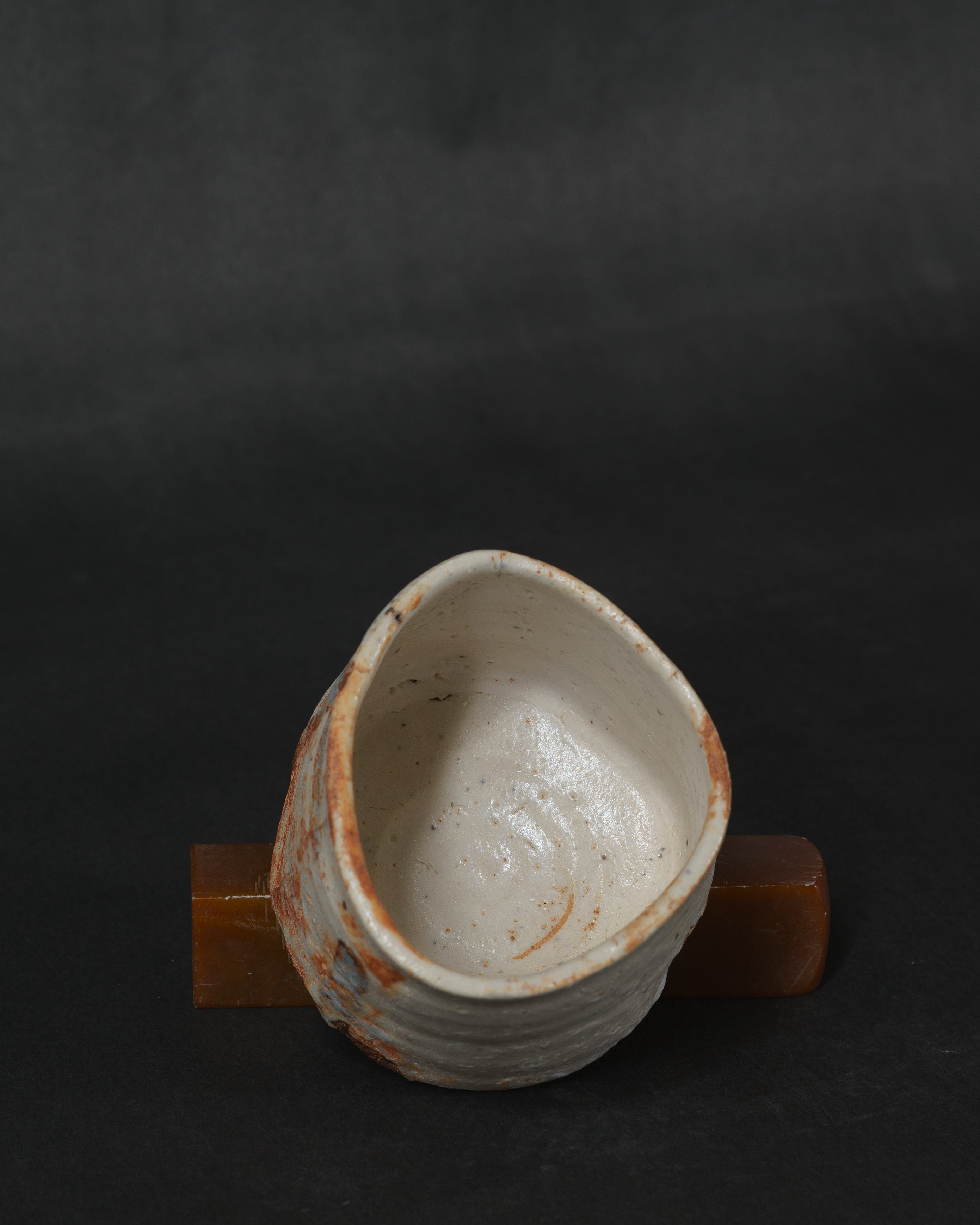 志野茶盌 - Shino Chawan Tea Bowl - st02666 | かみ屋